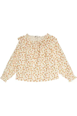 The New Society Olivia leopard-print cotton blouse