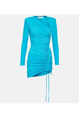 Self-Portrait Ruched jersey minidress