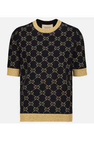 Gucci Cotton-blend lamÃ© top
