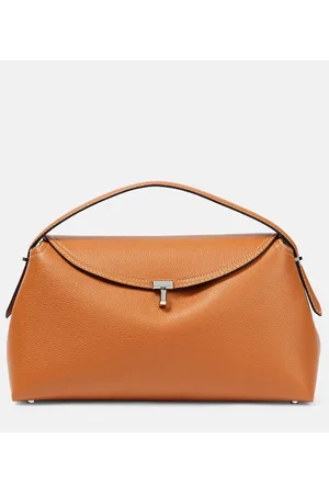 Totême T-Lock Medium leather tote bag