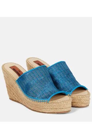 Missoni Jacquard wedge mules
