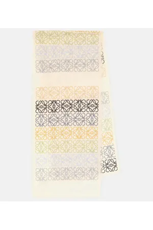 Loewe Anagram wool, silk and cashmere scarf