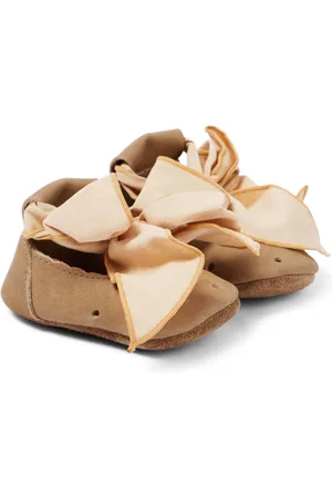 Donsje Baby Novi bow-detail leather shoes