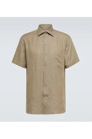 Loro Piana AndrÃ© linen bowling shirt