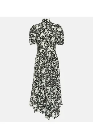 Stella McCartney Floral silk midi dress