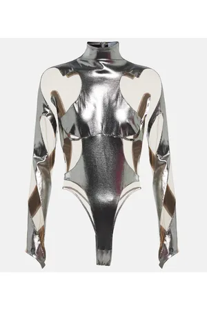 MUGLER Rodeo paneled bodysuit