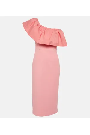 Rebecca Vallance Brittany one-shoulder midi dress