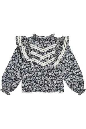 The New Society Adelaine floral cotton shirt