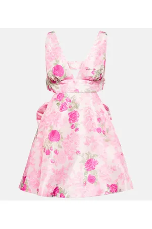 LOVESHACKFANCY Till cutout floral minidress