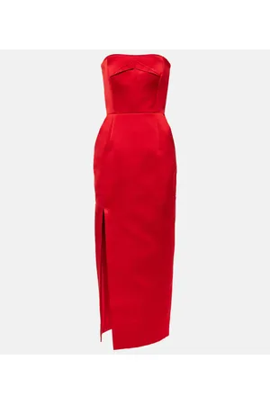 EMILIA WICKSTEAD Strapless midi dress