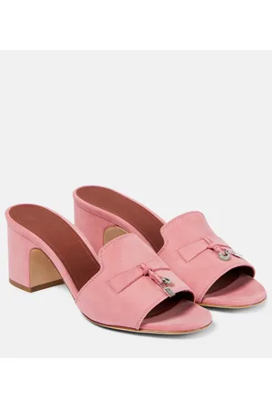 Loro Piana Summer Charms suede mules