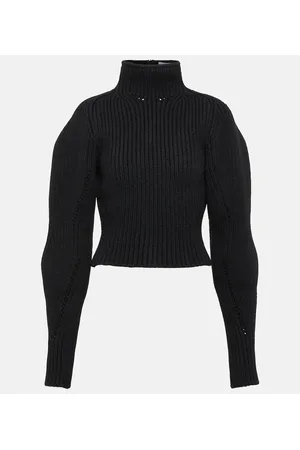 Alaïa AlaÃ¯a Wool-blend turtleneck sweater