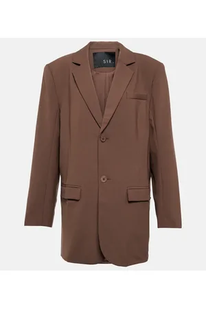 SIR Single-breasted wool-blend blazer
