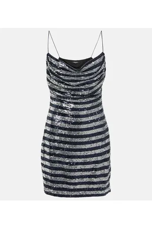Balmain Sequined striped minidress