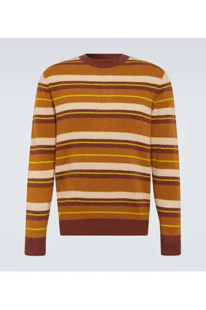 THE ELDER STATESMAN Striped cashmere sweater