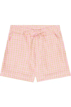 PAADE Lex checked linen shorts
