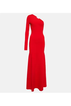 Victoria Beckham Knitted one-shoulder maxi dress