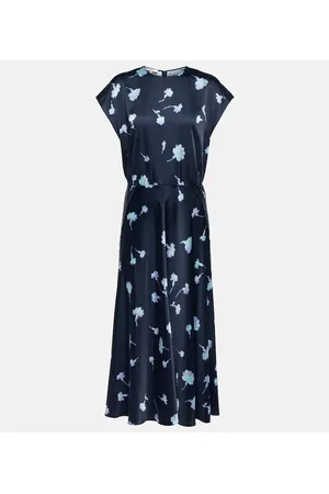 Vince Floral midi dress