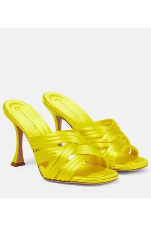 Aquazzura Oahu 95 satin mules