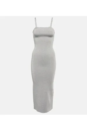 Victoria Beckham Scalloped midi dress