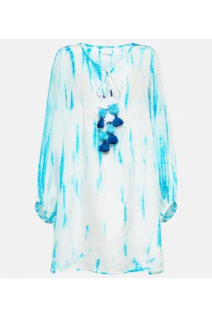 ANNA KOSTUROVA Tie-dye silk minidress