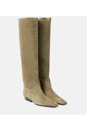 Khaite Marfa suede knee-high boots