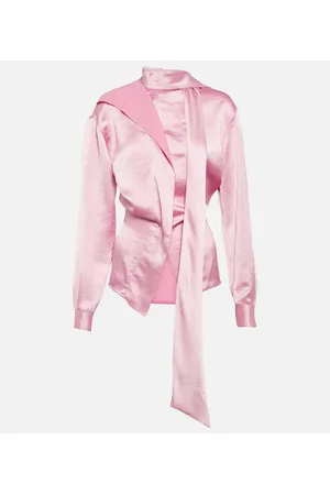 Victoria Beckham Asymmetric satin blouse