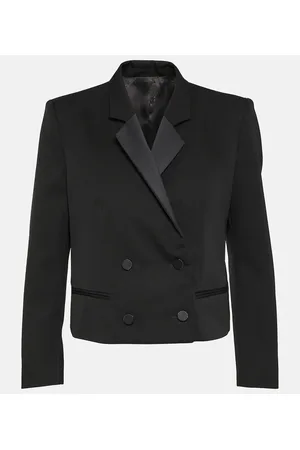 Isabel Marant Hastagd cropped wool tuxedo jacket