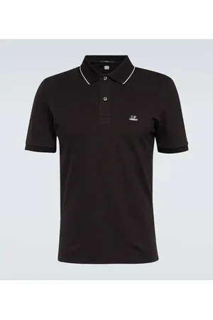 C.P. Company Cotton-blend piquÃ© polo shirt
