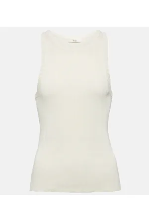 CO Ribbed silk tank top