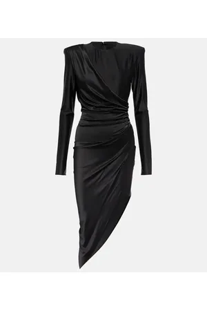 ALEXANDRE VAUTHIER Asymmetric draped jersey minidress