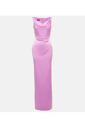 ALEX PERRY Halse crÃªpe gown