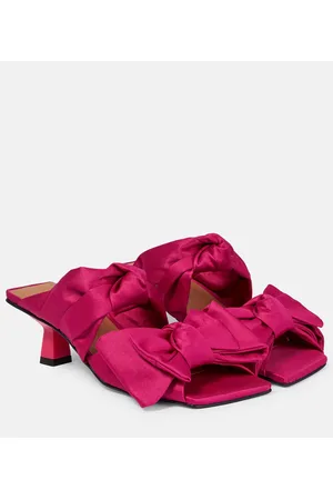 Ganni Bow-trimmed mules