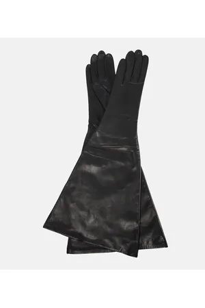 Alaïa AlaÃ¯a Flared leather gloves