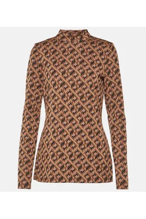Diane von Furstenberg Birdie printed top