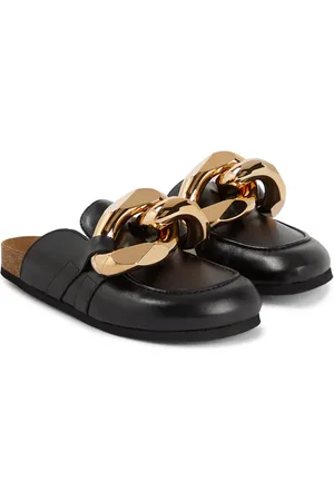 J.W.Anderson Embellished leather slippers