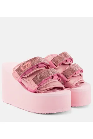 BLUMARINE X Suicoke Moto embellished platform slides