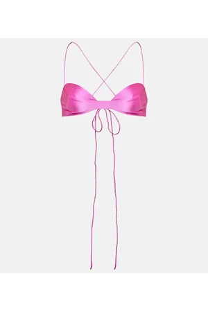 The Sei Silk charmeuse bra top