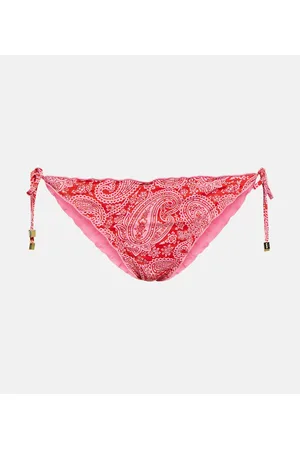 Heidi Klein Tangier reversible ruffle triangle bikini bottom