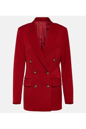Victoria Beckham Double-breasted wool-blend blazer