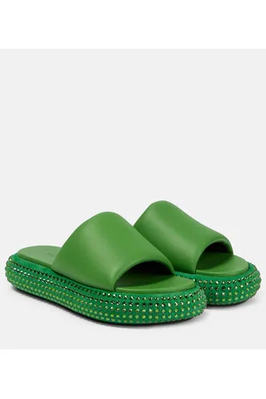 J.W.Anderson Embellished leather slides