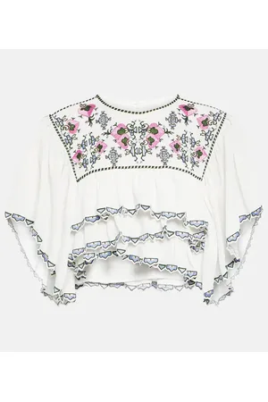 Isabel Marant Sana embroidered crop top