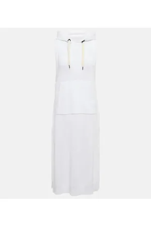 Brunello Cucinelli Hooded midi dress