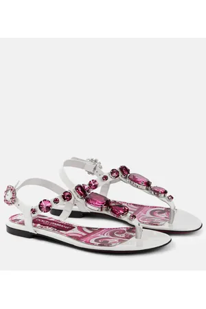 Dolce & Gabbana Embellished leather sandals