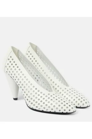 Proenza Schouler Perforated Cone leather pumps