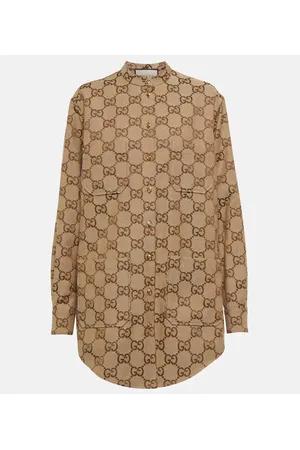 Gucci GG cotton-blend canvas shirt