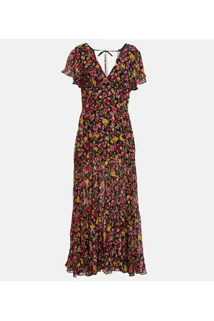 RIXO London Delicia floral georgette maxi dress