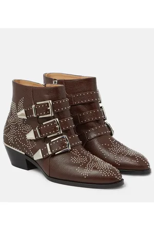 Chloé ChloÃ© Susan studded leather ankle boots