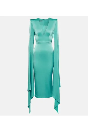 ALEX PERRY CrÃªpe midi dress