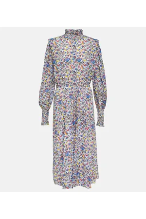 Marant Etoile Galoa floral cotton midi dress